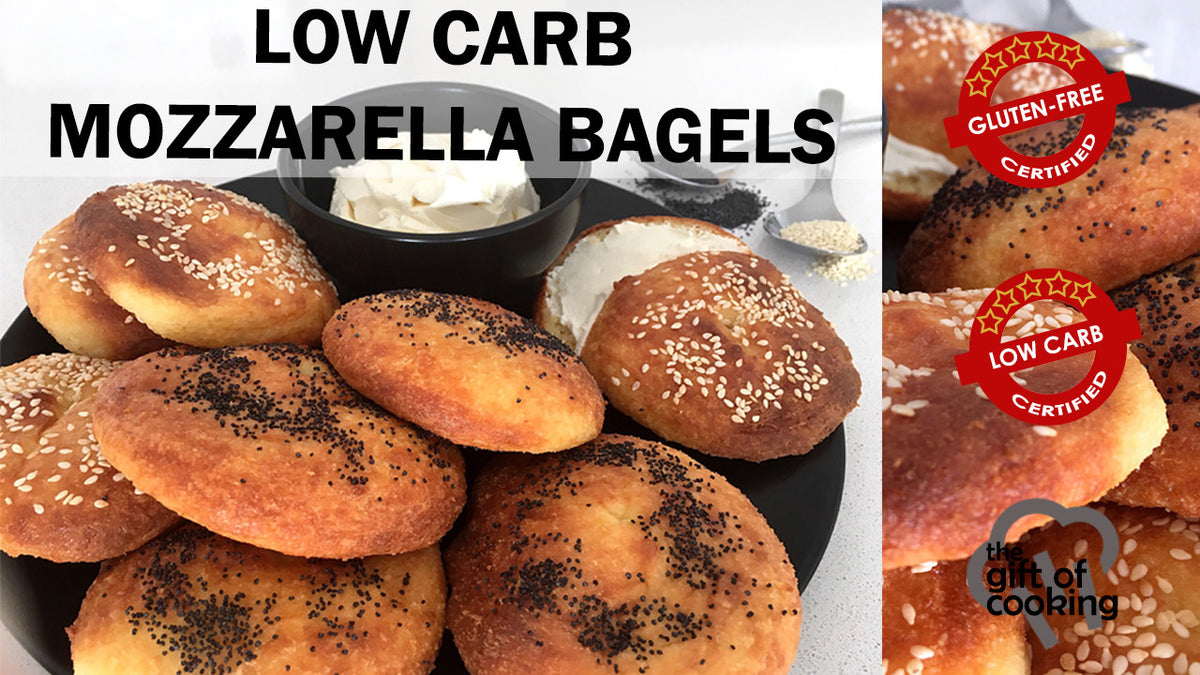 LOW CARB GLUTEN-FREE MOZZARELLA BAGELS – Our Gift Society