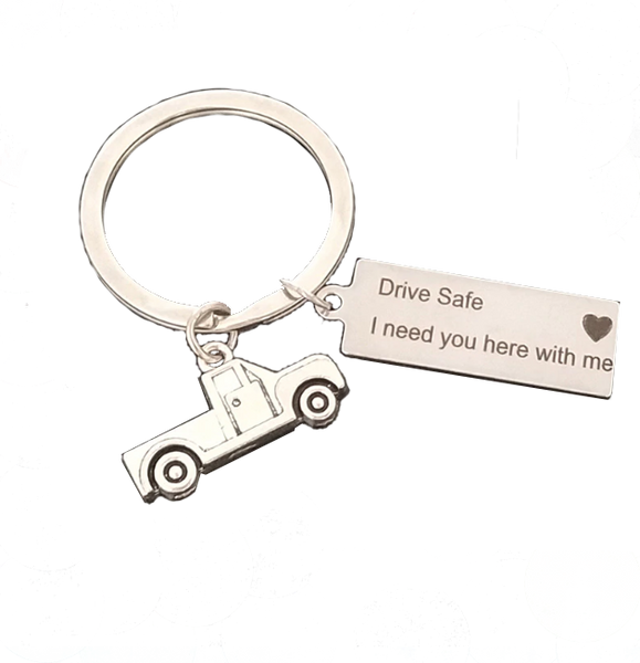 Drive Safe Ute / Car / Pickup Keychain