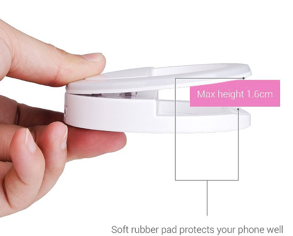 Rechargeable Clip On Selfie Ring LED Light