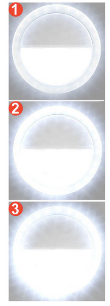 Rechargeable Clip On Selfie Ring LED Light