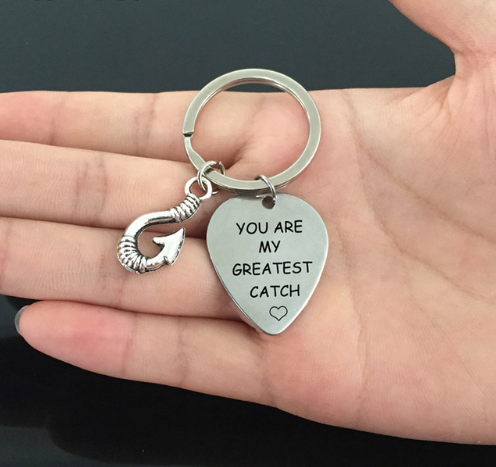 You Are My Greatest Catch Keychain