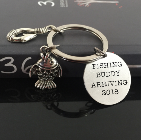 Fishing Buddy Arriving Keychain