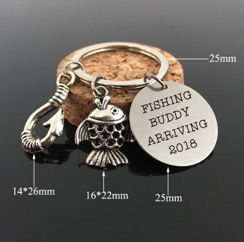 Fishing Buddy Arriving Keychain
