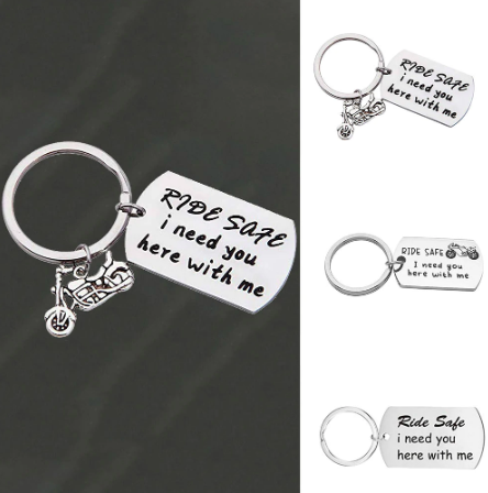 Ride Safe Motorcyclist Keychain