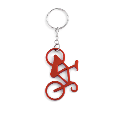 10 pcs Multicolour Bicycle Keychain