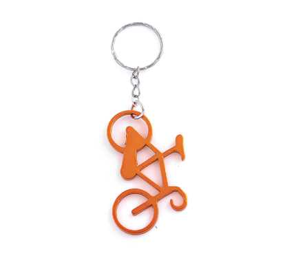 10 pcs Multicolour Bicycle Keychain