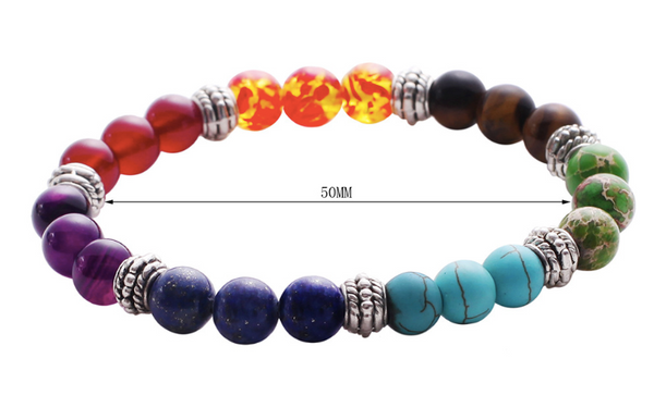 7 Chakra Stones Bracelet