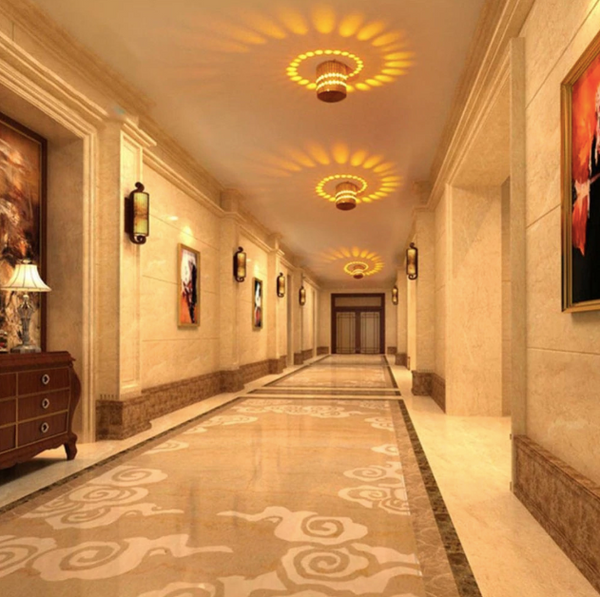 LED Light Spiral Wall Decoration