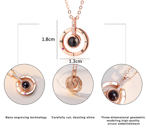 100 Languages I Love You Necklace
