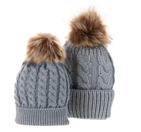 Mom & Baby Matching Knitted Beanie