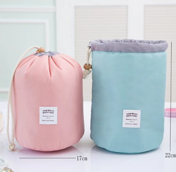 Waterproof Barrel Travel Cosmetics Bag