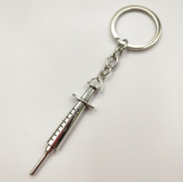 Thermometer & Syringe Medical Keychain