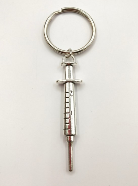 Thermometer & Syringe Medical Keychain