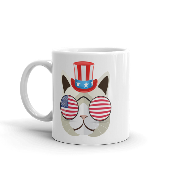 Funky Cat With Hat & Sunnies Mug