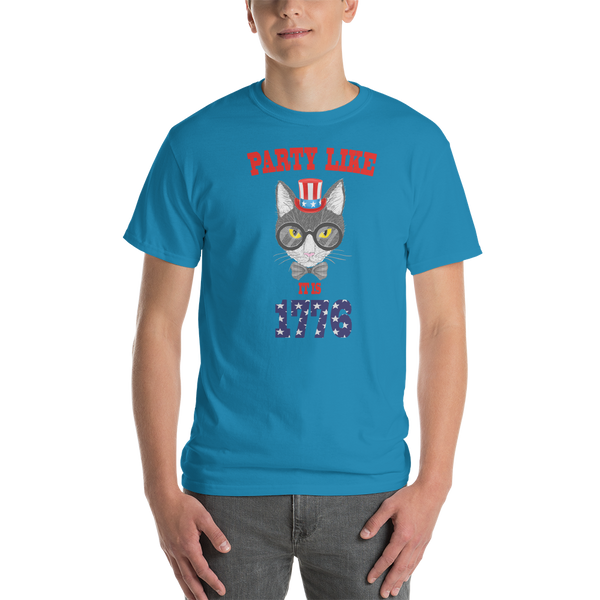 Party Cat With Hat Men's Tee