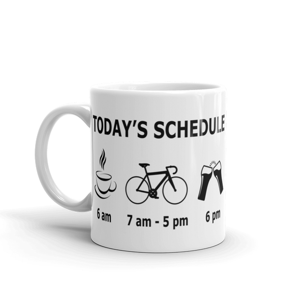 Cyclist's Daily Schedule Mug
