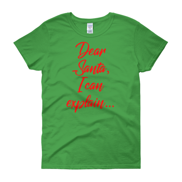 Dear Santa Christmas Womens Tee
