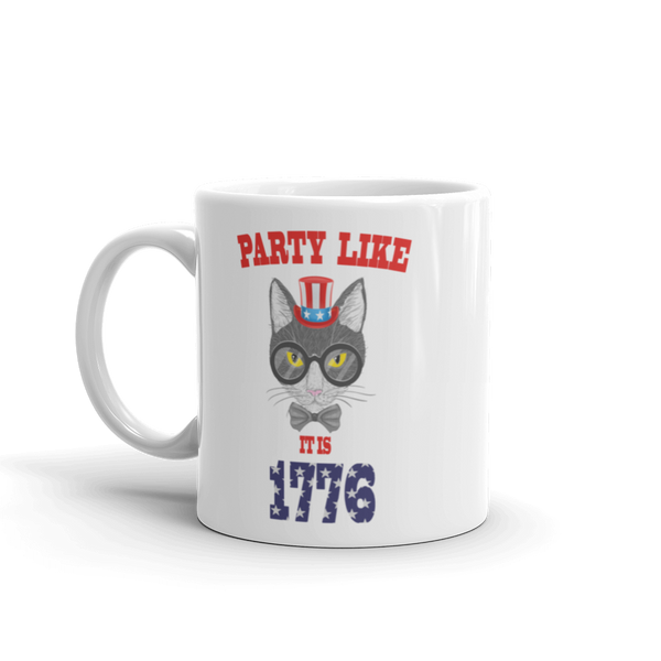Party Cat With Hat Mug
