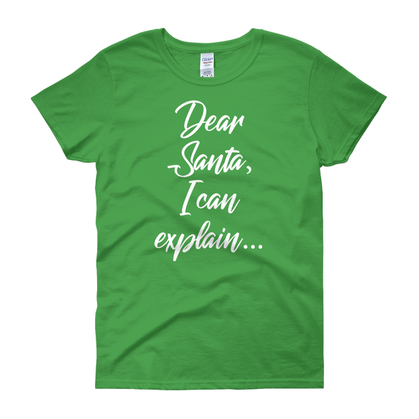 Dear Santa Christmas Womens Tee
