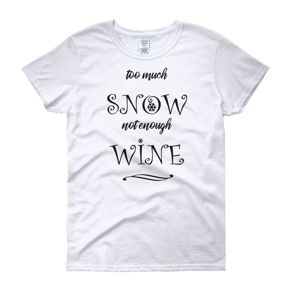 Snow & Wine Christmas Womens Tee