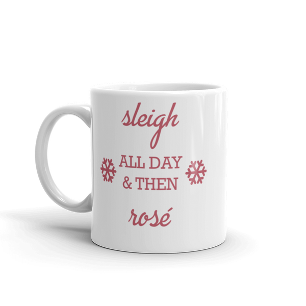 Sleigh & Rosé Christmas Mug