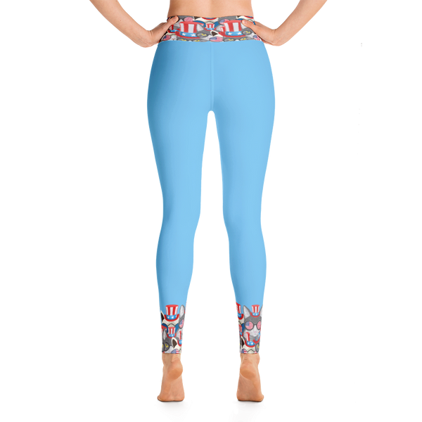 USA Cats on Bottom & Top Yoga Leggings