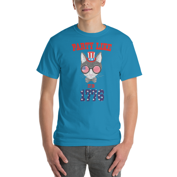 Party Cat With Hat & Sunnies Men's Tee