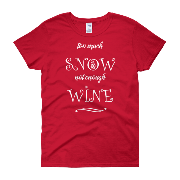 Snow & Wine Christmas Womens Tee