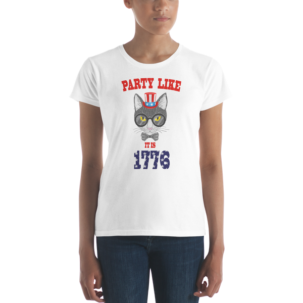 Party Cat With Hat Women's Tee