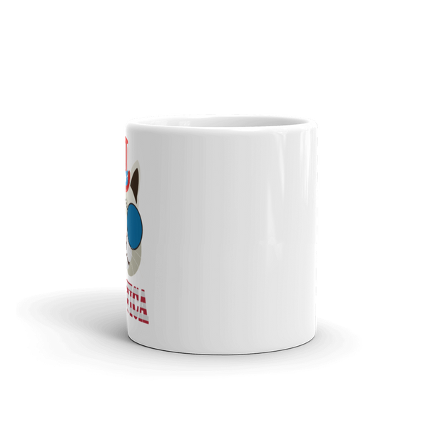 Funky Cat With Hat USA Mug