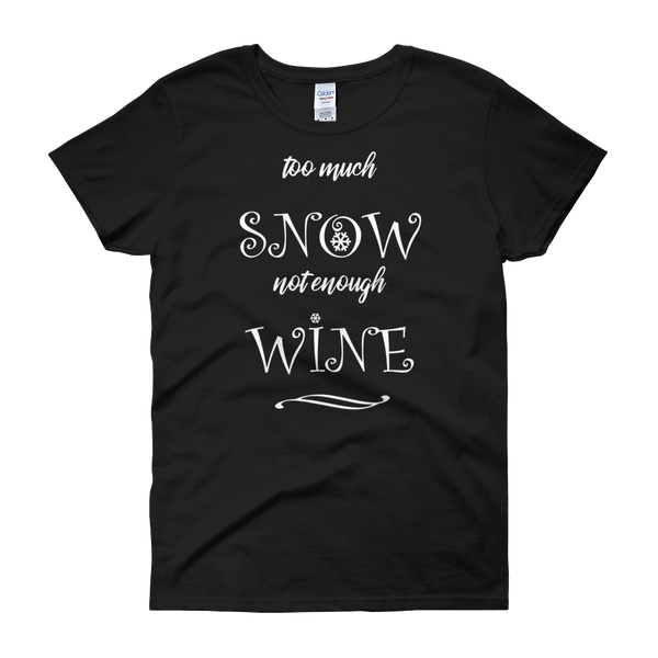 Snow & Wine Christmas Womens Tee