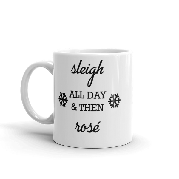 Sleigh & Rosé Christmas Mug