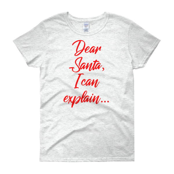 Dear Santa Christmas Womens Tee