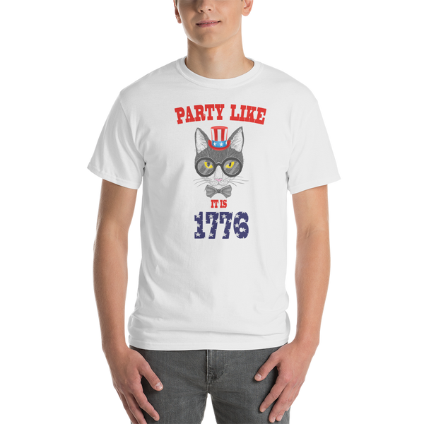 Party Cat With Hat Men's Tee