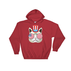 Funky Cat With Hat & Sunnies Hoodie