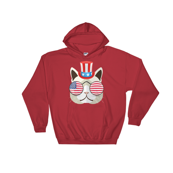 Funky Cat With Hat & Sunnies Hoodie