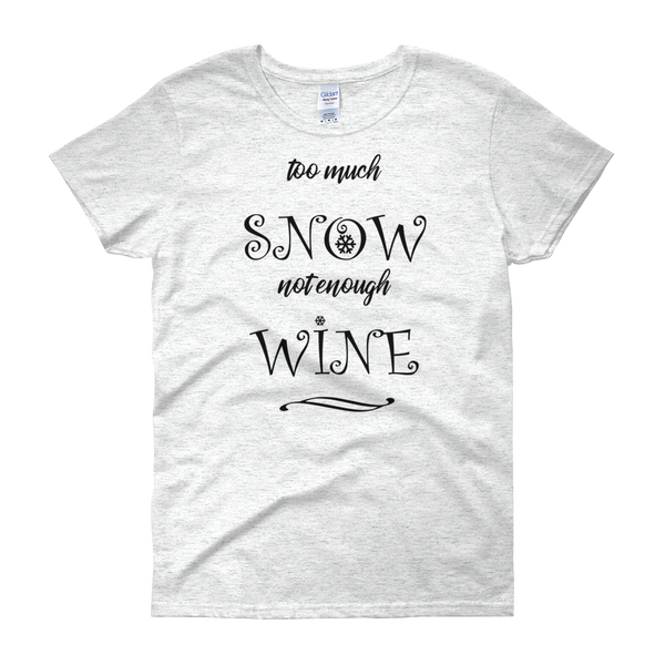 Snow & Wine Christmas Womens Tee