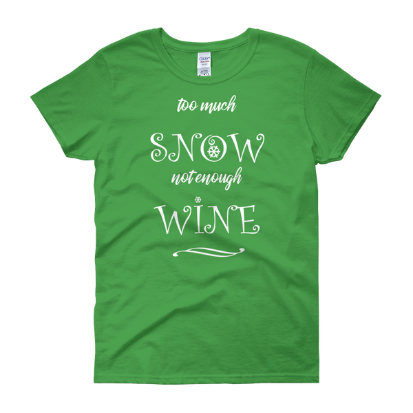 Snow & Wine Christmas Womens Tee