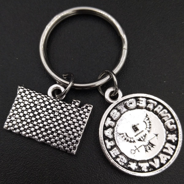 Navy Mom Keychain