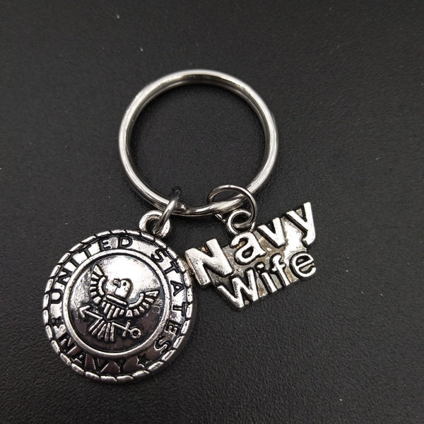 Navy Wife Keychain