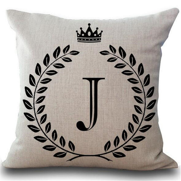 Crown Letter Pillow Cases