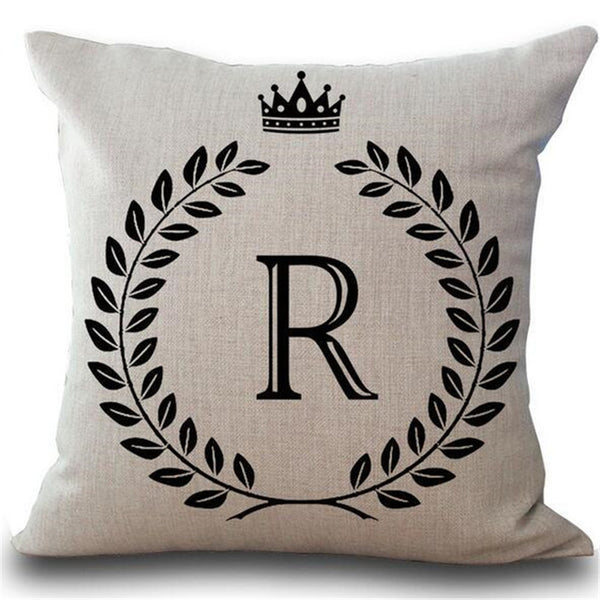 Crown Letter Pillow Cases
