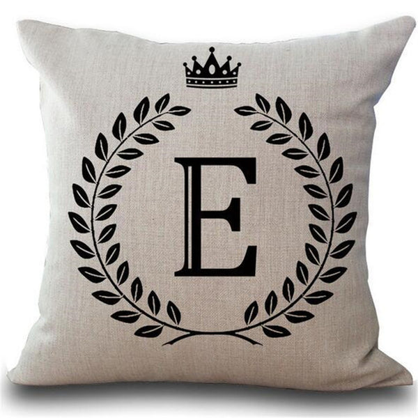 Crown Letter Pillow Cases