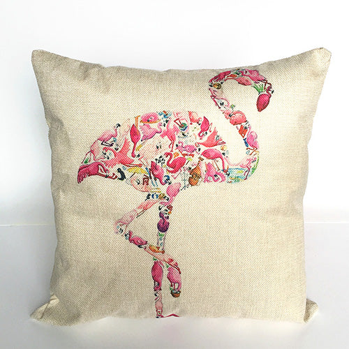 Colourful Geometric Animal Pillow Cases