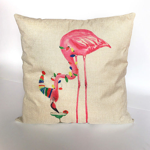 Colourful Geometric Animal Pillow Cases