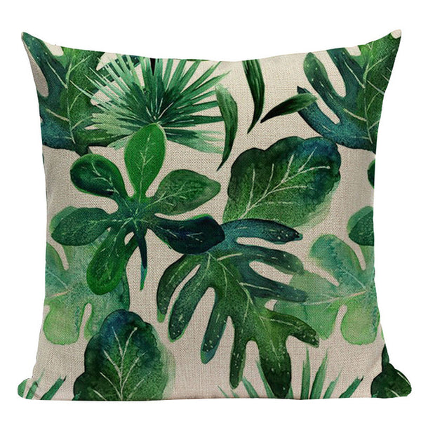 Tropical Leaves Pillow Cases