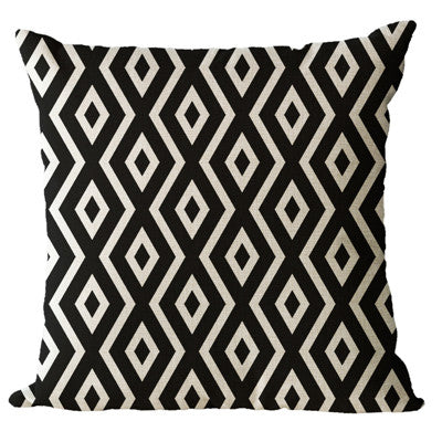 Monochrome Geometric Pillow Cases