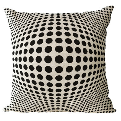 Monochrome Geometric Pillow Cases