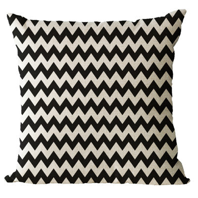 Monochrome Geometric Pillow Cases