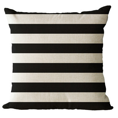 Monochrome Geometric Pillow Cases